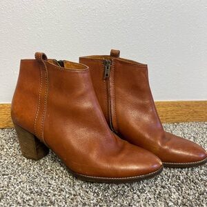 Madewell Leather Booties "The Billie" - Size 8.5